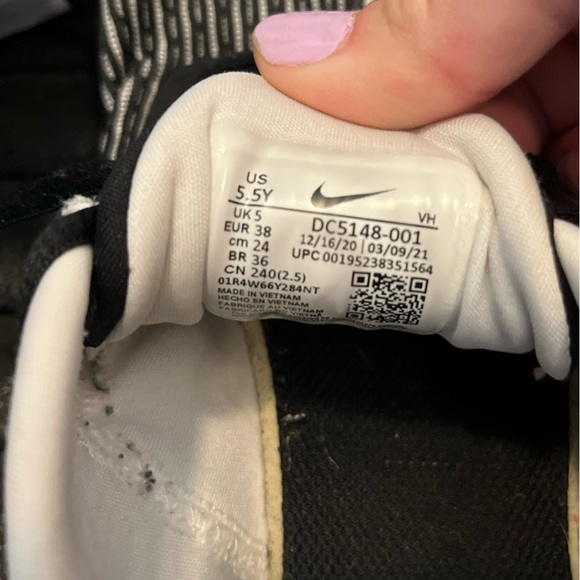 Nike Air Zoom Speed 2 - Black & White Road Running Sneakers.  Size 5.5Y - Picture 6 of 7